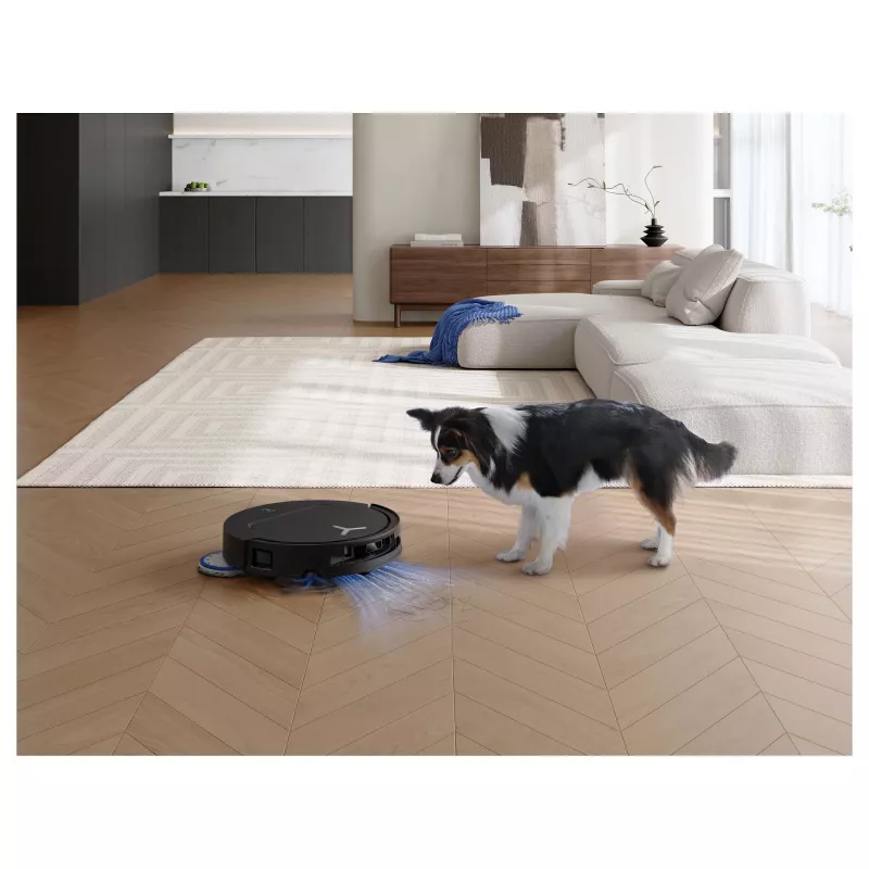ECOVACS DEEBOT T50 OMNI Gen3 Robot Dulkių Siurblys ir Šluostė, Juoda, 8000 Pa Siurbimas, Automatinio Ištuštinimo Stotelė
