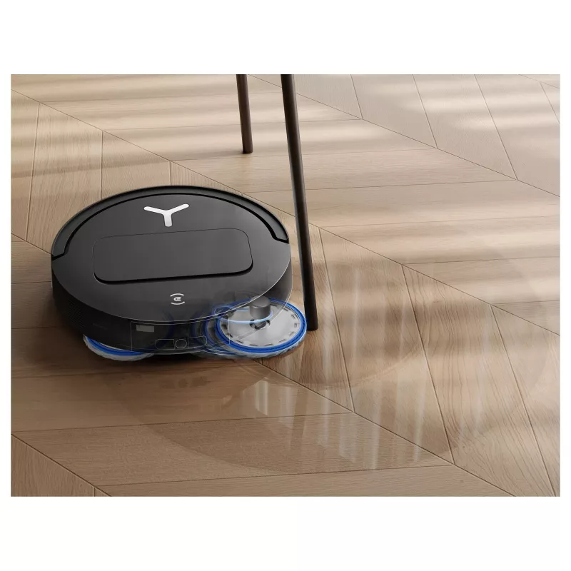 ECOVACS DEEBOT T50 OMNI Gen3 Robot Dulkių Siurblys ir Šluostė, Juoda, 8000 Pa Siurbimas, Automatinio Ištuštinimo Stotelė