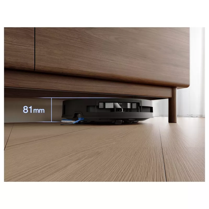 ECOVACS DEEBOT T50 OMNI Gen3 Robot Dulkių Siurblys ir Šluostė, Juoda, 8000 Pa Siurbimas, Automatinio Ištuštinimo Stotelė