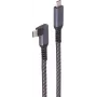 ShiverPeaks BASIC-S USB-C įkrovimo laidas, 3.2, 90°, 100W PD, tekstilė, 1m (BS14-75014)