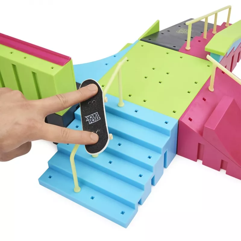 SPINMASTER Tech Deck Ramp X-Connect Neon Mega Park su fingerboard