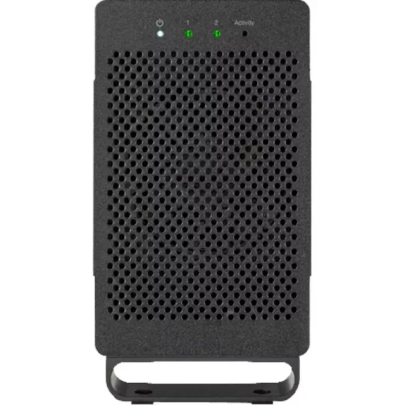 OWC Mercury Elite Pro Dual - Išorinis RAID korpusas - 2 lizdai - 2,5/3,5 colio - SATA I/II/III - USB 3.1 Gen 1 ir eSATA - Aliuminis - Juodas