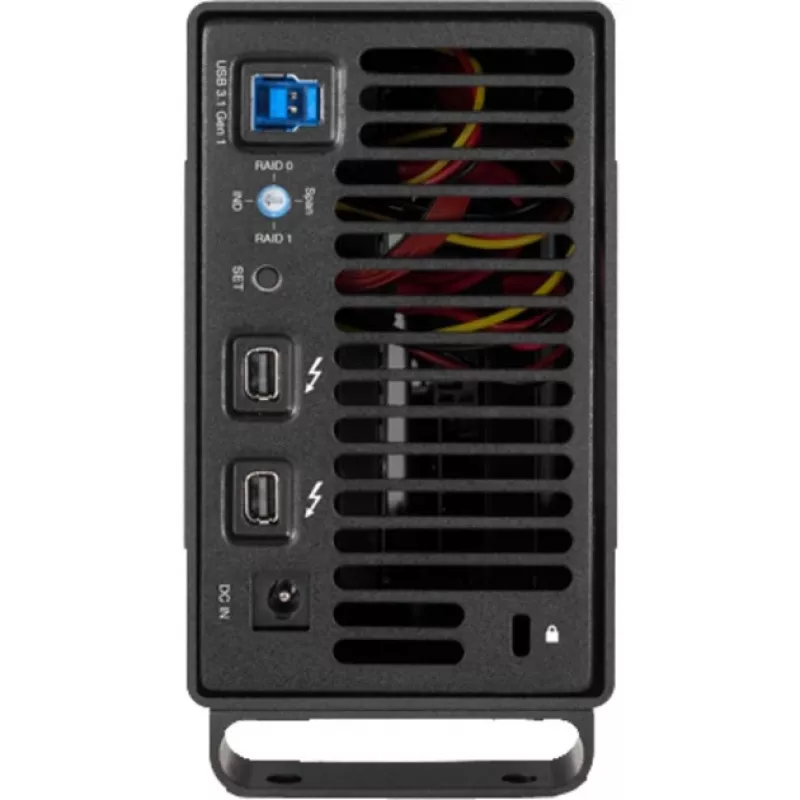 OWC Mercury Elite Pro Dual - Išorinis RAID korpusas - 2 lizdai - 2,5/3,5 colio - SATA I/II/III - USB 3.1 Gen 1 ir eSATA - Aliuminis - Juodas
