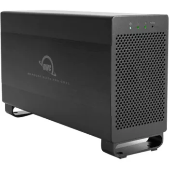 OWC Mercury Elite Pro Dual - Išorinis RAID korpusas - 2 lizdai - 2,5/3,5 colio - SATA I/II/III - USB 3.1 Gen 1 ir eSATA - Aliuminis - Juodas
