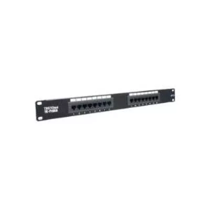TRENDnet Patch Panel - CAT 6 - 48 Ports - 2U Rack-Mount - Unshielded - Black