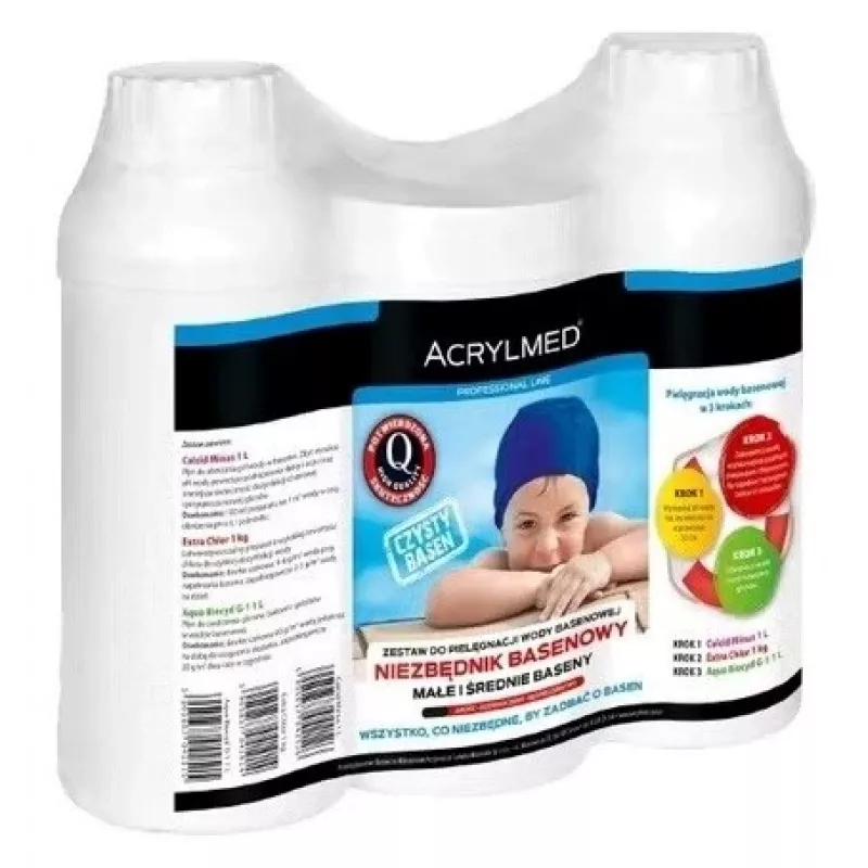 Acrylmed Water Care Kit - 3 x 250 ml akvariumo vandens priežiūros rinkinys