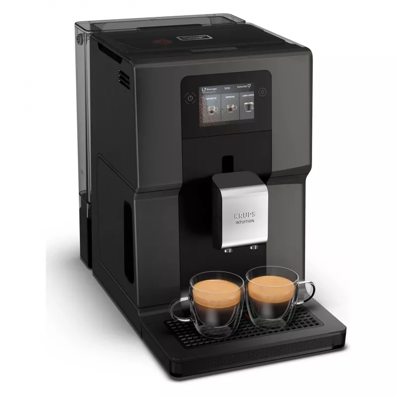 KRUPS Intuition Preference EA872B10 pilnai automatinė kavos aparatas su kapučino gamintoju, 15 bar, juoda
