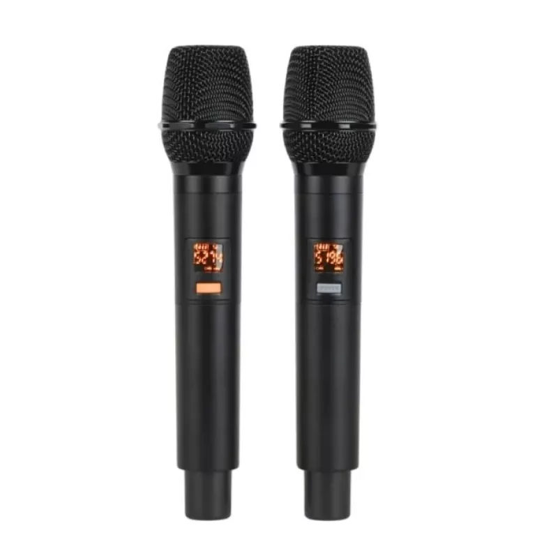 V-TONE BQ12 GO MP3 aktyvus 8 inch baterijomis maitinamas garsiakalbis su belaidžiu mikrofonu ir nuotolinio valdymo pultu, juodas