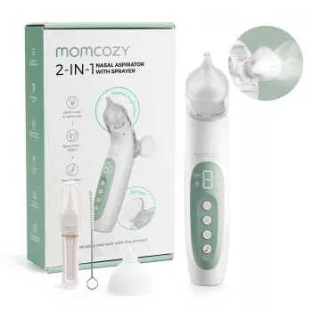 Momcozy BN007 BreezyClear 2-in-1 druskos purškiklis ir siurbimo elektrinis nosies aspiratorius