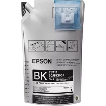 EPSON UltraChrome DS Black T741100 rašalo pakuotė (1L x 6) – originalus dažų sublimacinis rašalas