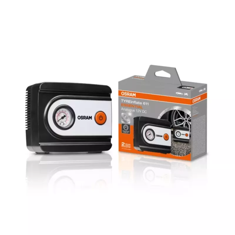 OSRAM TyreInflate 611 Essential 12V automobilinis padangų pripūtimo prietaisas