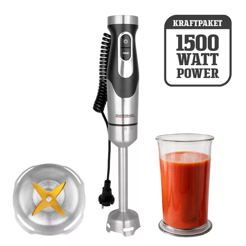 Gastroback 40968 PowerMix Panardinis blenderis FlexCord 1500W