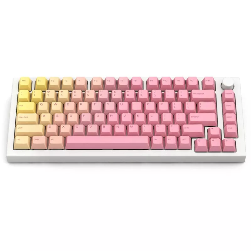 Glorious GPBT klavišų dangteliai - Pink Grapefruit (114 klavišų, Cherry profilis, PBT, sublimacinis spausdinimas)