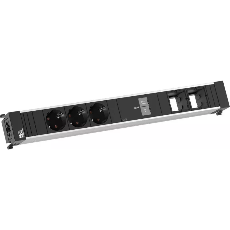 Bachmann Conference XL 3x CEE 7/3 2x CM 1x USB-C/C 100W Black