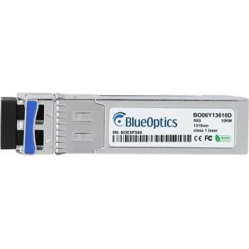 BlueOptics SFP-50G-LR-S-BO suderinamas su Cisco SFP-50G-LR-S SFP56 siųstuvas-imtuvas, LC Duplex, 50GBASE-LR, vienmodis šviesolaidis, 1310nm, 10 km, 0°C iki 70°C, DDM