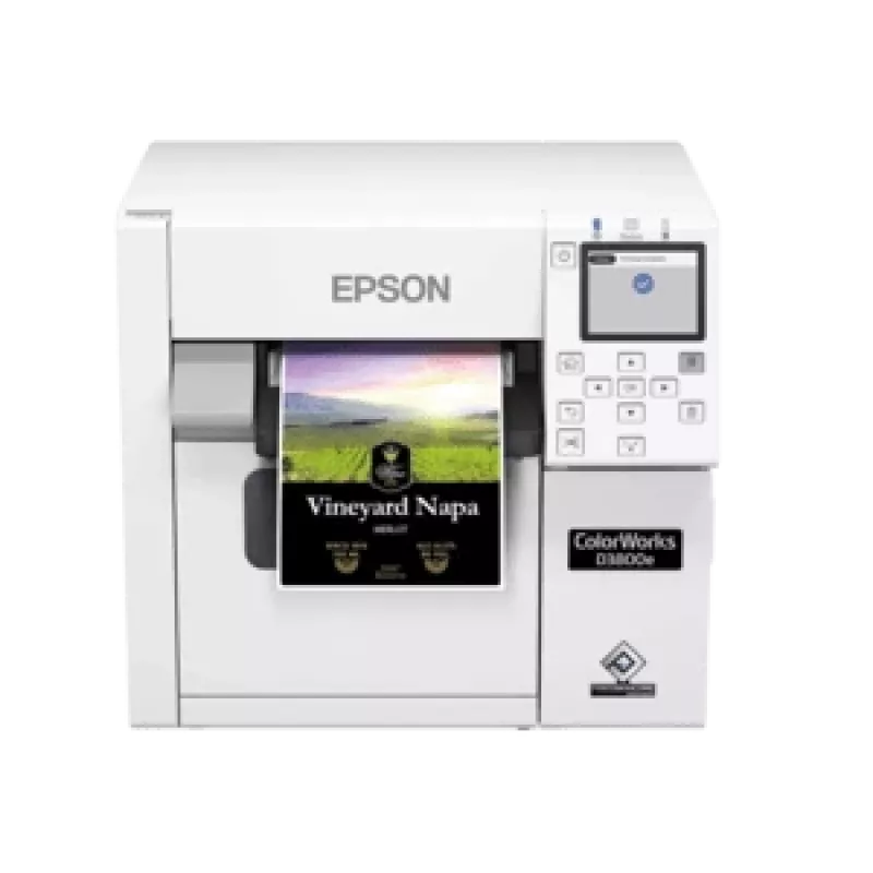 Epson ColorWorks D3800e spalvotas etikečių spausdintuvas, rašalinis, USB, Ethernet, baltas