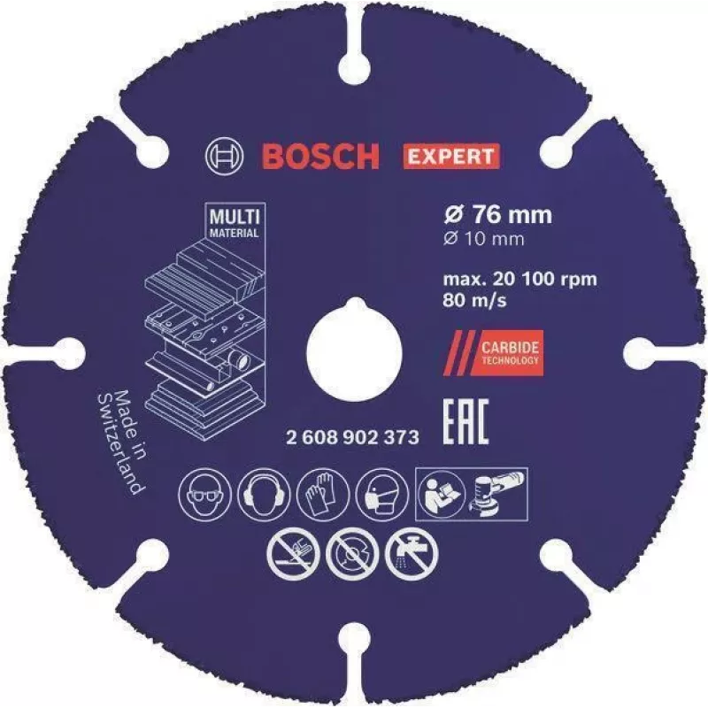 Bosch EXPERT Multi Material Carbide pjovimo diskas 76 x 10 mm, 1 vnt.