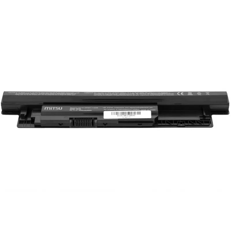 MITSU akumuliatorius, skirtas Dell Inspiron 14, 15, 17, 4400 mAh (49 Wh), 10,8 - 11,1 volto, juodas