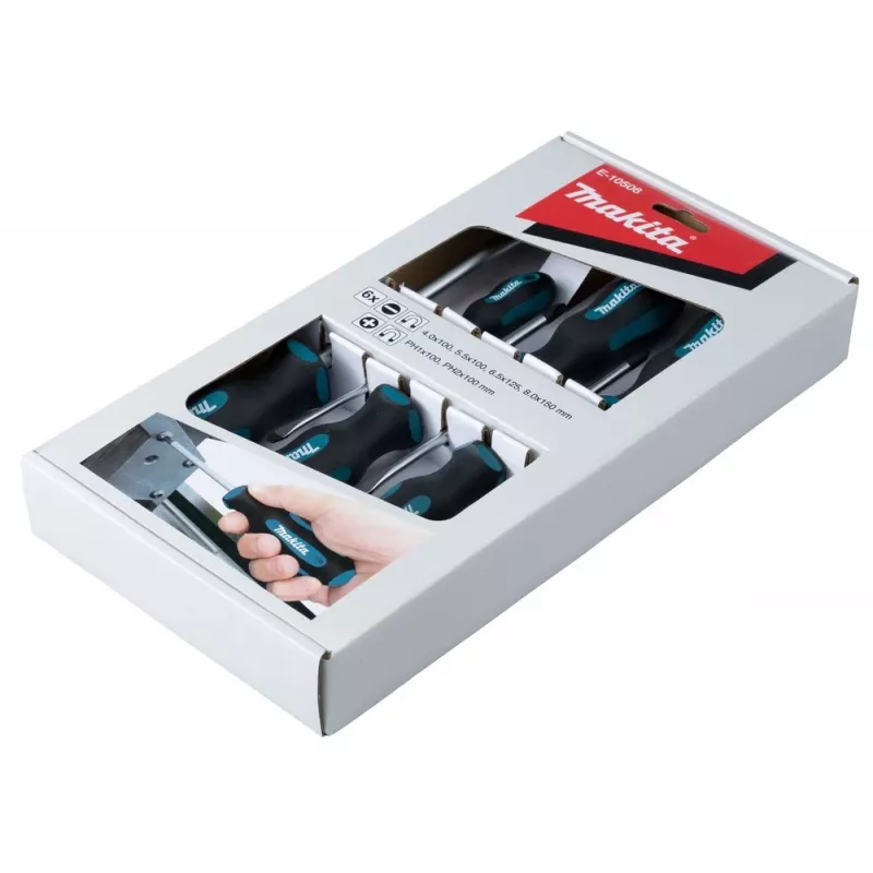 Makita E-10506 47 dalių atsuktuvų antgalių rinkinys su magnetiniu antgalio laikikliu