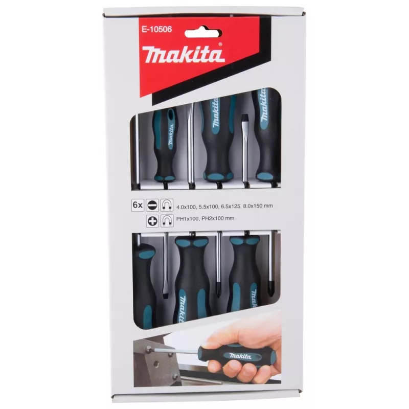 Makita E-10506 47 dalių atsuktuvų antgalių rinkinys su magnetiniu antgalio laikikliu