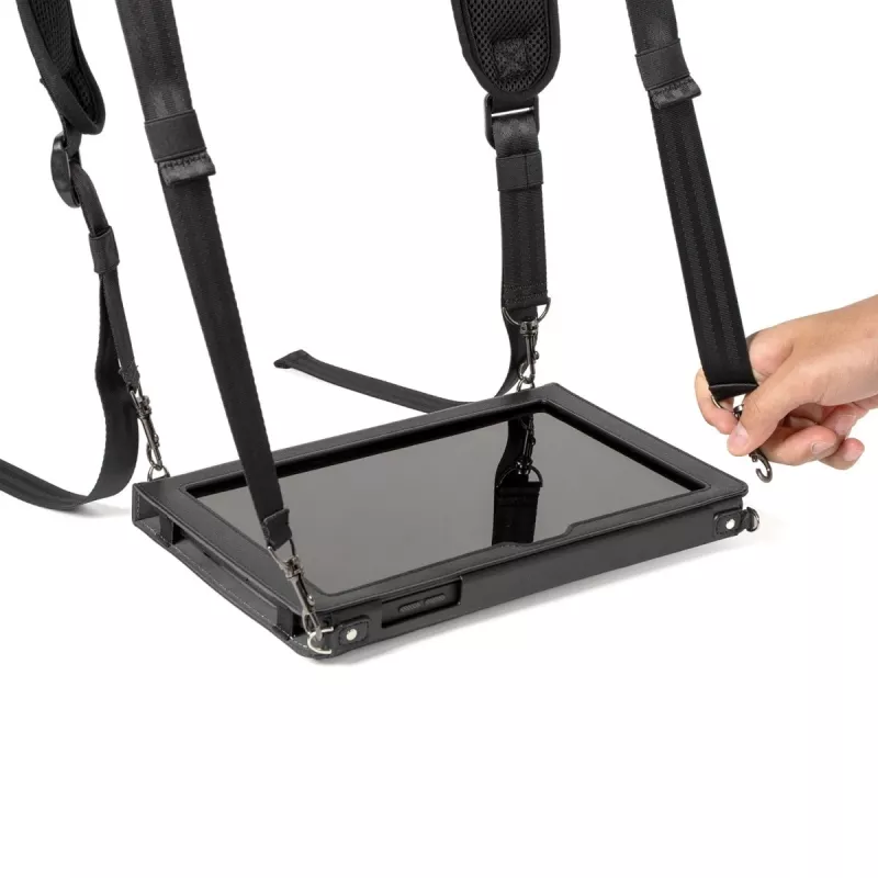 Ulefone Armor Pad 4 Holster Pro tvirtas dėklas su rankiniu dirželiu, peties dirželiu ir atrama - juoda