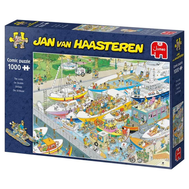 JUMBO SPIELE Jan van Haasteren The Locks 1000 dalių dėlionė