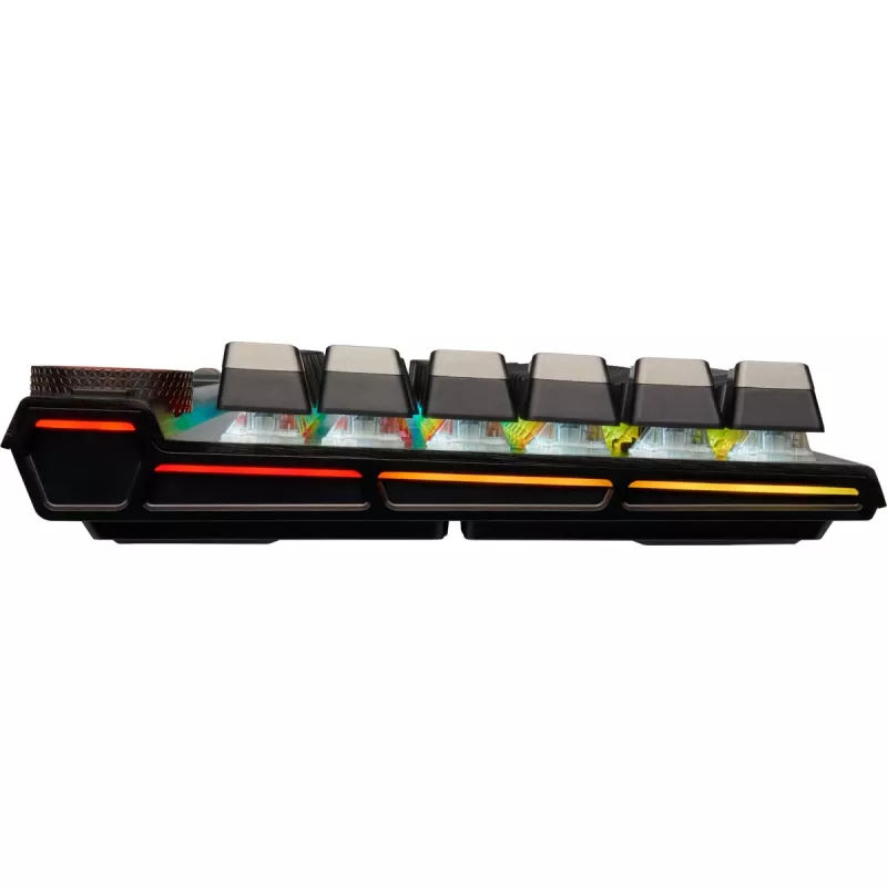 Corsair K100 RGB Gaming Keyboard, CORSAIR OPX optiniai-mechaniniai jungikliai, RGB LED, juoda