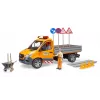 BRUDER MB Sprinter Municipal su šviesos ir garso moduliu, oranžinė, 1:16 mastelis