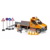 BRUDER MB Sprinter Municipal su šviesos ir garso moduliu, oranžinė, 1:16 mastelis
