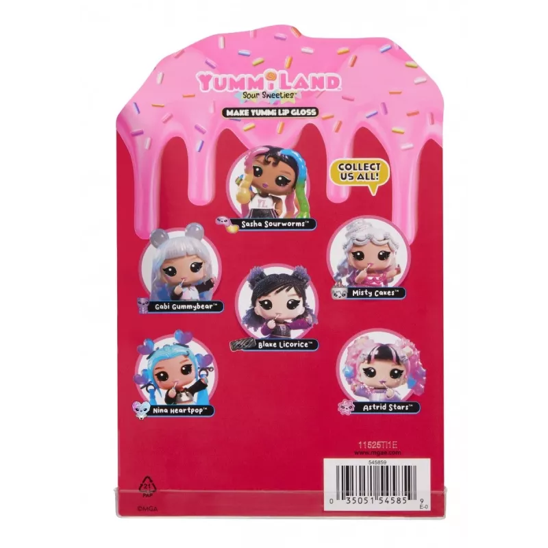 MGA ENTERTAINMENT Yummiland lėlė su lūpų blizgesiu Sour Sweeties – Astrid Stars