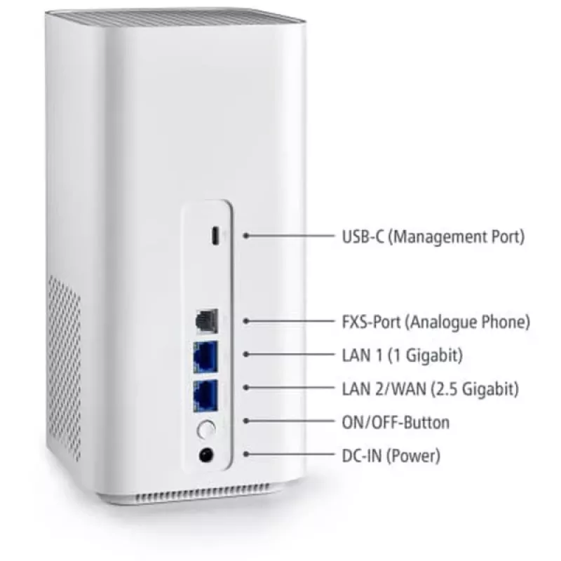 devolo WiFi 6 Router 3600 5G LTE AX3600 Dualband, 1x 2.5G WAN/LAN, 1x 1G LAN