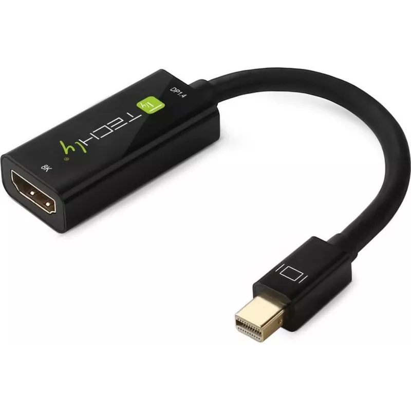 TECHLY Mini DisplayPort 1.4 į HDMI 2.1 adapteris 8K 60Hz juodas