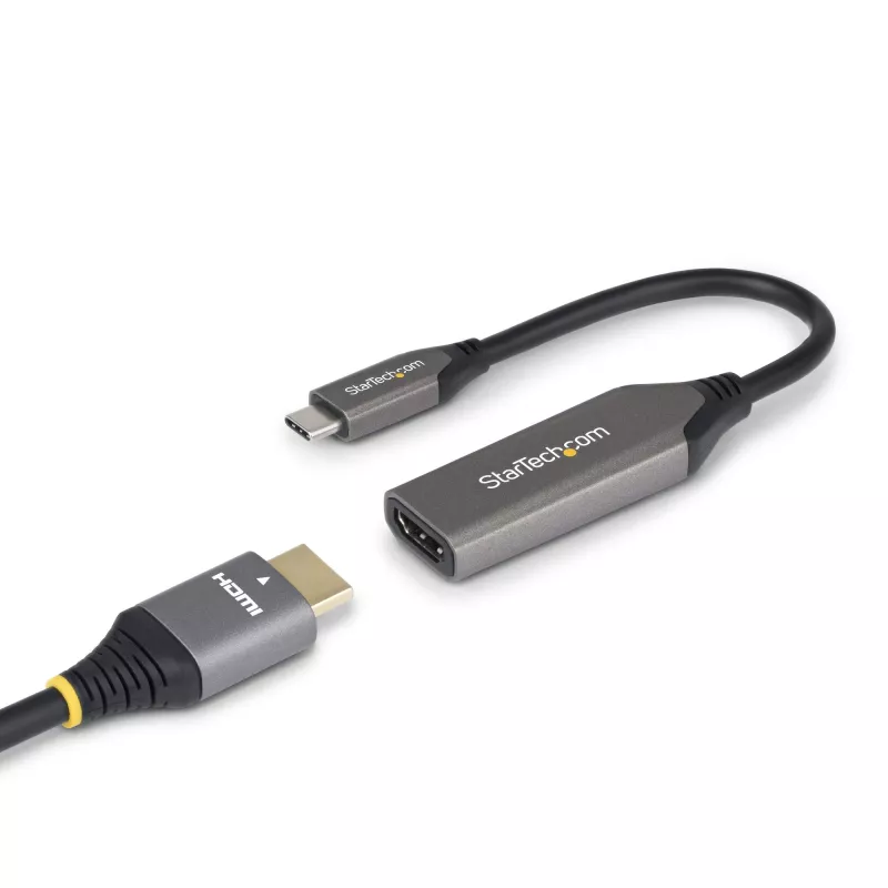 StarTech.com USB-C į HDMI adapterio laidas - 24 kontaktų USB-C kištukas į HDMI kištuką - 2 m (6,5 pėdos) - 4K 60Hz - Juoda