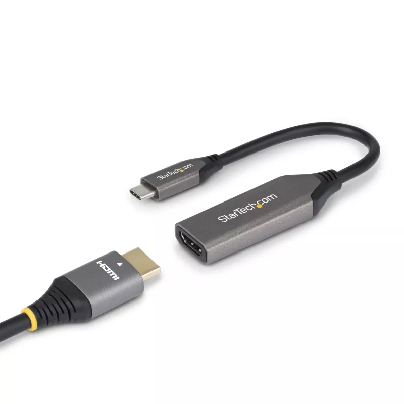 StarTech.com USB-C į HDMI adapterio laidas - 24 kontaktų USB-C kištukas į HDMI kištuką - 2 m (6,5 pėdos) - 4K 60Hz - Juoda