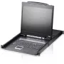 ATEN CL1308N LCD KVM konsolė su 8 prievadų KVM jungikliu - 19 inch LCD, PS/2 ir USB, VGA, 1280x1024, juoda, 1U montuojama į stelažą