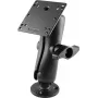 RAM Mounts Heavy-Duty Device Mounting Kit su D dydžio rutuliu, apvaliu pagrindu, vidutine dvigubo lizdo rankena ir VESA plokšte (RAM-D-101U-246)
