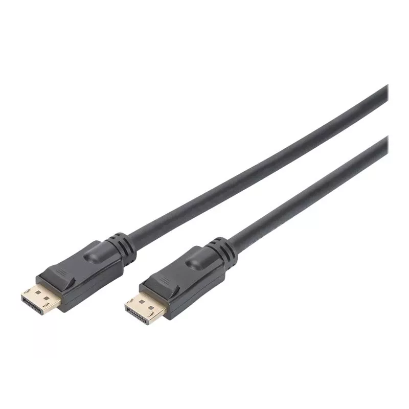 DIGITUS DisplayPort kabelis su stiprintuvu 4K 60Hz UHD DP/DP M/M Juodas 20m