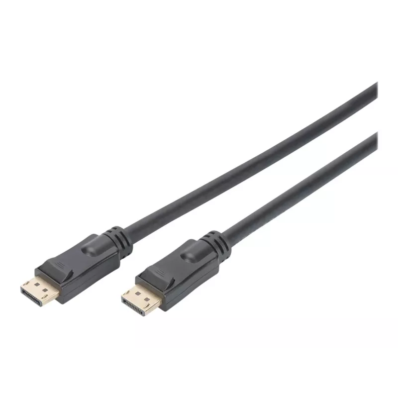 DIGITUS DisplayPort kabelis su stiprintuvu 4K 60Hz UHD DP/DP M/M Juodas 20m