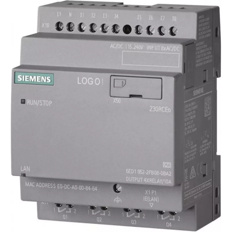 Siemens LOGO! 230RCE Logic Module 6ED1052-2FB08-0BA2