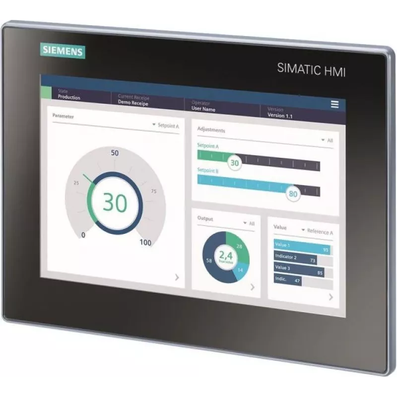 Siemens SIMATIC HMI MTP1000 Unified Basic Panel 10.1 inch Touch Display, PROFINET, 24V DC