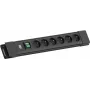 Bachmann CONNECTUS 6xUTE ilgintuvas su jungikliu 2,0 m CEE7/7 juodas (BM005935)