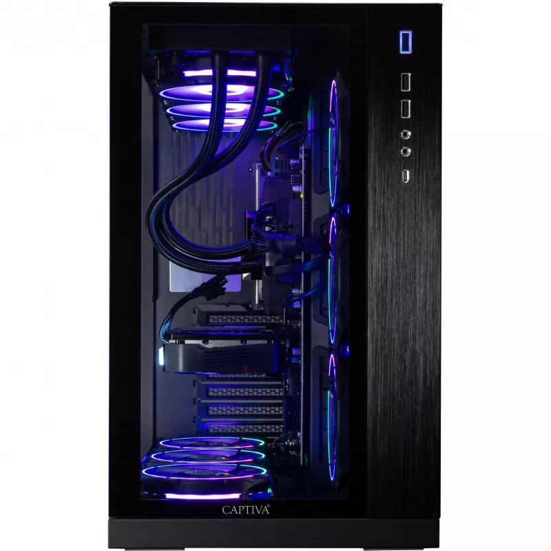 CAPTIVA Highend Gaming I89-020 stalinis kompiuteris (Intel Core i9-14900KF, 64 GB DDR5 RAM, 2 TB NVMe SSD, NVIDIA GeForce RTX 5080 16 GB GDDR7, Windows 11 Home)