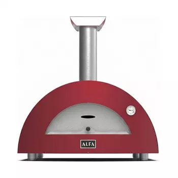 Alfa Forni Moderno 2 Pizze medienomis kūrenama picos krosnis, antikvarinė raudona