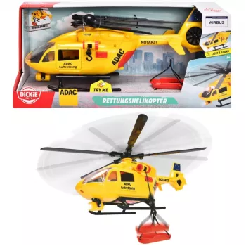 Dickie Toys ADAC gelbėjimo sraigtasparnis Airbus H145 paruoštas modelis (203746020)