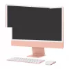 Apple iMac 24 colių 4.5K Retina ekranas M4 lustas 8 branduolių CPU 8 branduolių GPU 16 branduolių Neural Engine 16 GB RAM 256 GB SSD Standartinis stiklas Magic Keyboard vokiškas QWERTZ Magic Mouse oranžinė