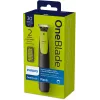 Philips OneBlade QP2510/15 Skustuvas ir Trimeris - Juoda/Žalia, Baterija, 30 min veikimo laikas