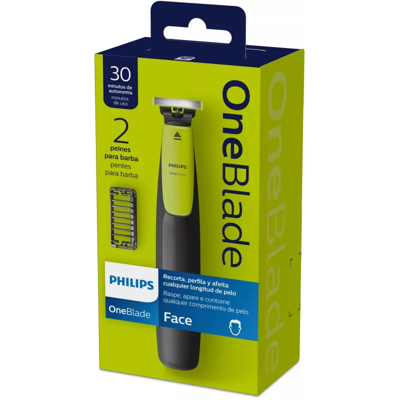 Philips OneBlade QP2510/15 Skustuvas ir Trimeris - Juoda/Žalia, Baterija, 30 min veikimo laikas