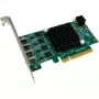 HighPoint RocketU 1244C USB 3.2 Gen 2x2 PCIe 3.0 x4 pagrindinės plokštės adapterio kortelė su 4 USB-C prievadais