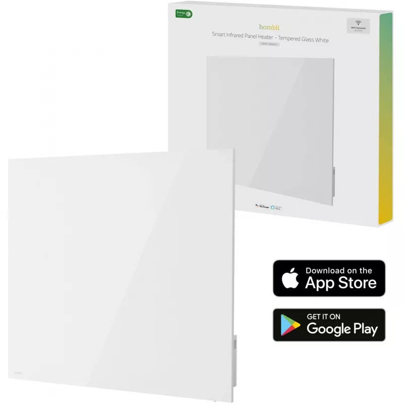 Hombli Smart Infrared Glass Heating Panel 400W White