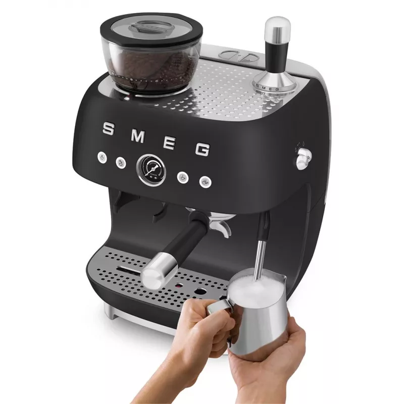 Smeg EGF03BLMEU Espresso kavos aparatas su malūnėliu, 1650 W, juodas
